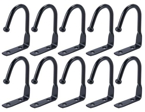 Hoite 10 Pezzi Ganci Sottopensile Porta Tazze Sottopensile Ganci Appendiabiti in Metallo Per Riporre Utensili