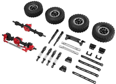 Luwecf Upgrade Kit for MN82 LC79 1/12 Scale Radio Controlled Car: Spare Parts, Tires, Steering Linkages And Accessories, Black