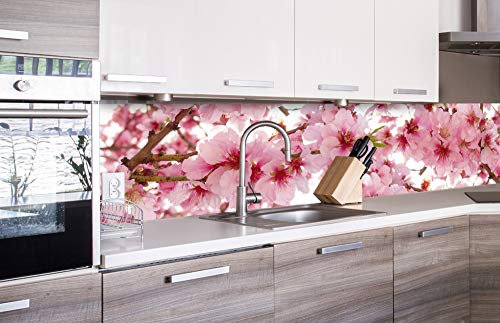 Dimex Küchenrückwand Folie selbstklebend APFELBLÜTE | Klebefolie - Dekofolie - Spritzschutz für Küche | Made in EU - 260 cm x 60 cm