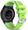 MoKo Strap Compatible with Samsung Galaxy Watch 3 45mm/Galaxy Watch 46mm/Gear S3 Frontier/Classic, 22mm Soft Silicone Replacement Sport Band for Men Women, Green