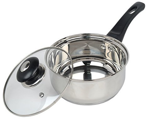 Supreme Vision Sauce Pan with Glass Lid, Stainless Steel, 20 cm, ASS2520
