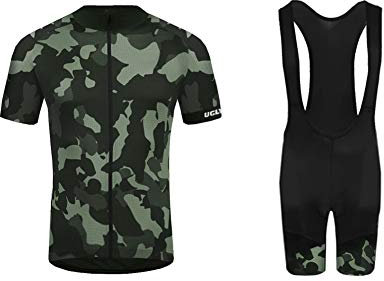 UGLY FROG 2023 Männer MTB Rennwagen Radfahren Kleidung Set Kurze Hülse Trikots+Trägerhosen Anzüge Sportbekleidung
