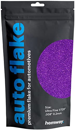 Hemway Auto Flake Glitter Additive for Paint 100g Ultrafine Purple | Metal Flake for Custom Auto Paint & Coatings, for Car, Motorbike, Truck, Vehicles, Automotives
