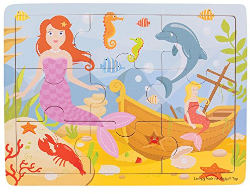 Bigjigs Toys Wooden Tray Puzzle - Mermaid