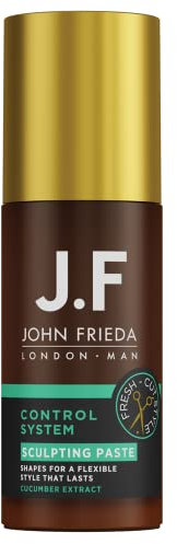 John Frieda Man Sculpting Paste - Styling - Für einen flexiblen Style - Mit Gurken-Extrakt, 143 g
