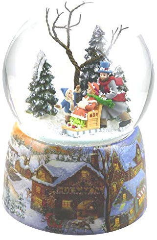 Spieluhrenwelt MMM GmbH, 857799 Spieluhr Schneekugel Schlittschuhläufer