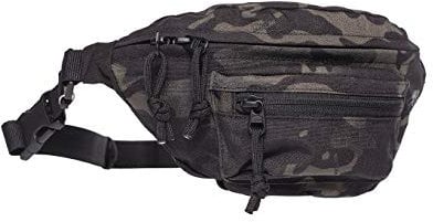 Tasmanian Tiger TT Modular Hip Bag Taktische Bauchtasche Molle kompatibel EDC Tasche mit 3 Fächern, Multicam Black