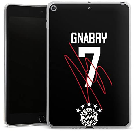 DeinDesign Silikon Hülle kompatibel mit Apple iPad Mini (2019) Case Tablet Hülle FC Bayern München FCB Gnabry