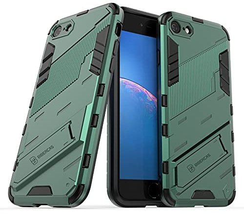 LOLFZ Case for iPhone 7 iPhone 8 iPhone SE 2020 iPhone SE 2022, Armor Case with Stand Military Grade Protection Impact-Resistant Bumper Mobile Phone Cover for iPhone 7/8/SE 2020/SE 2022 - Green