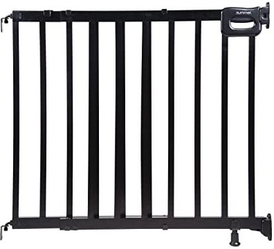 Summer Infant Summer Deluxe Stairway - Puerta de Seguridad para bebés de Madera, fácil de asegurar, se Adapta a Aberturas de 30 a 48 Pulgadas de Ancho, para Puertas y escaleras, Puerta de 32 Pulgadas