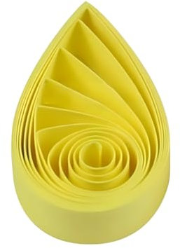 ODETOJOY Quilling Papierstreifen 3mm gelb quilling streifen 3mm quilling papier 120 Stück Länge 52cm gelb