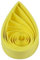 ODETOJOY Quilling Papierstreifen 3mm gelb quilling streifen 3mm quilling papier 120 Stück Länge 52cm gelb