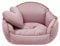 Salla Bett für Hunde & Katzen, Waschbares Hundebett, Kuschelbett für Haustiere, Flauschig & Kuschlig, Haustierbett, Kuschelkörbchen mit Kissen, Herzkissen mit Katzenbett, Rosa, 50 x 40 cm