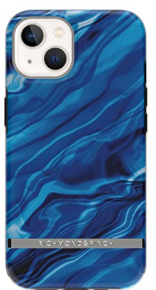 RICHMOND & FINCH Hülle Entworfen für iPhone 13 | Kompatibel mit kabellosem Laden | Fallschutz der Militärklasse | 6,1 Zoll Blaue Wellen-Design | Schutzhülle mit erhöhten Rändern