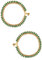 I Jewels Bracelet de cheville réglable plaqué or avec pierre cloutée pour filles et femmes (A050), Free Size, Pierre Métal, Sans pierre précieuse