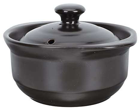 Olla para Sopa con Tapa, Cacerola de cerámica, Cuenco para Sopa de Arcilla, Tapa para estofado, ollas para cocinar, Plato para Huevos Calientes, Taza para Servir