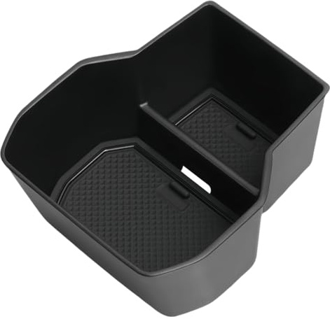 Z.MYUKI 【3 Farben】 Mittelkonsole Ablagefach für Dacia Sandero Stepway 3 2020-2025 2026 Zubehör Armlehne Tray Handschuhfach Organizer (Schwarz)