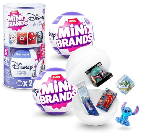 Mini Brands Disney Serie 3, Überraschungskapsel, Sammelminis, Überraschung, Blind Box, Sammlerstück (2 Kapseln)