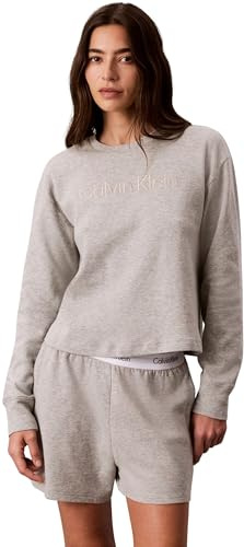 Calvin Klein Damen Sweatshirt Relaxed Crew Pullover Stretch