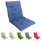 Tata Home Set 2 Cuscini Sedia con Schienale Cucina Cuscino con Lacci Fascia Elastica da Giardino Esterno Cuscino Imbottito per Sdraio Prendisole Cuscino Poltrona Sdraio Relax Misura 40x80 cm Blu
