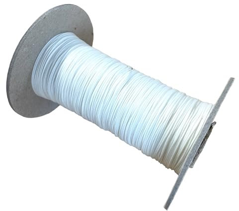 White Nylon Cord For Blinds, Roman, Venetian, Austrian etc. (1mm x 200m)