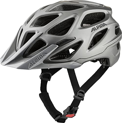 ALPINA Mythos 3.0 LE - Leichter und gut belüfteter Fahrradhelm für Erwachsene, Individuell anpassbar, für optimalen Komfort und Schutz, Dark-Silver matt, L (59-64cm)
