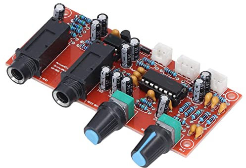 PT2399 Microfono Digitale Scheda Amplificatore per Microfono Digitale Scheda Amplificatore per Microfono Scheda Amplificatore Piastra Riverbero con 2 Uscite Microfono