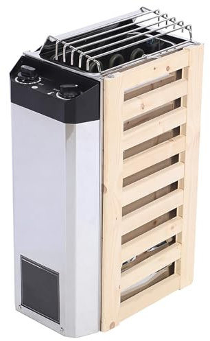 Stufa per Sauna, Stufa per Sauna con Controller Interno, Temperatura Regolabile, Stufa per Sauna in Acciaio Inossidabile da 3kw, Protezione da Interruzione E Surriscaldamento