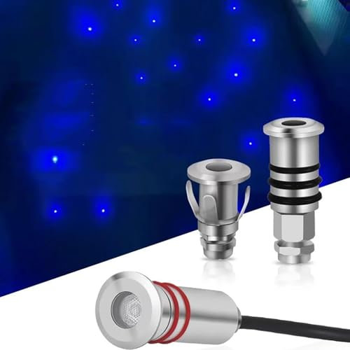 GUODDM LED-Einbauleuchten – Mini-Bodenleuchte, IP68, Wasserdicht, Unterwasser-Sternlicht Für Schwimmbad, Außentreppe, Brunnen, Einbaustrahler, Schmaler Strahler(White,DC 24V-25MM)