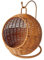 Ksikdeg Imitation Rattan Cats Basket Hanging Hammock Bed for Small Space Comfortable Small Cats Nest for Indoor