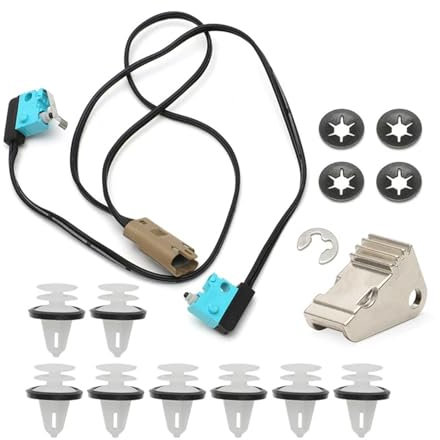 OWYTNRCJ Compatible for Tesla Model S Door Handle Repair Kit Microswitch Harness 1016009-00-C Handle Paddle 1042845-00-B with Door Panel Clips