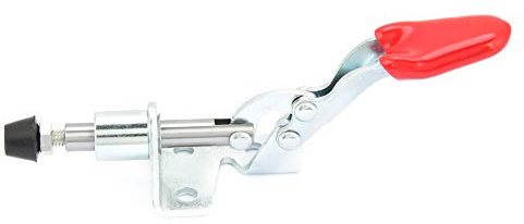 Telituny Prensas de Palanca, Fuerza 50kg, Abrazaderas Verticales de Hierro Galvanizado con Tornillos M4, para Soldadura, Plantillas y Chapa (Juego de 2 Unidades)