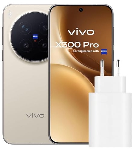 vivo X300 Pro 5G + Caricatore FlashCharge 90W | Fotocamera ZEISS 200MP | 16GB+512GB | Batteria 5440mAh | Display AMOLED 6,78 120Hz | IP68/IP69 | Android 16