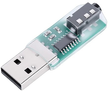 Ejoyous Morsecode-Übungsadapter mit Unterstützung für VBand CW Software-Oszillator, USB-Tastentrainer Trainingsgerät für Computer mit 3,5-mm-Klinkenstecker