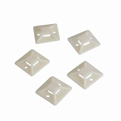 LogiLink Kabelbinderhalterungen, selbstklebend, Kabelbinderaufnahme: 11 x 2,9 mm, 100 Stück, [KAB0044]