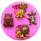 Fairie Blessings Moule en silicone avec motifs de Simba, Timon, Pumbaa et Mufasa du Roi Lion pour décoration de gâteaux/cupcakes en pâte et sucre ou glaçage