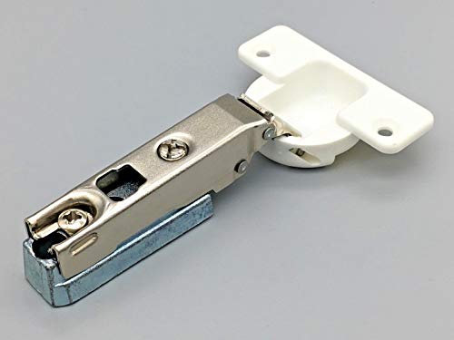 2 x Concealed Hinges Ø 35mm Un-Sprung 110° Degree White Slide on Door Hinge