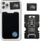 Gecko Adhesive Phone Wallet & RFID Blocking Sleeve, a Stick-On Stretchy Spandex Card Holder Universally fits Most Cell Phones & Cases. Xtra Tall Pocket Totally Covers Credit Cards & Cash (Mountain)