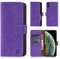 32nd Book Wallet PU Leather Flip Case Cover For Apple iPhone X & iPhone XS, Design With Card Slot and Magnetic Closure - Purple