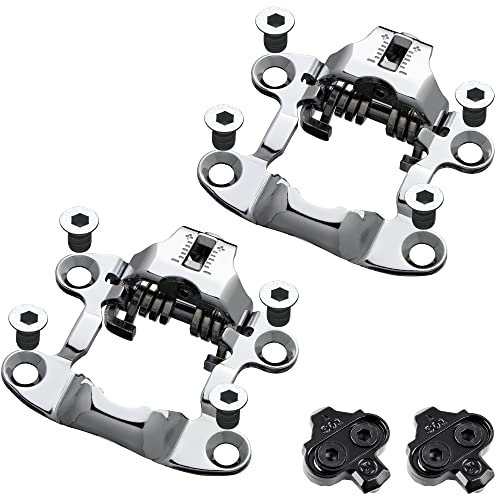 Venzo Convert Peloton Pedals to Dual Function - Compatible with Shimano SPD Adaptor Converter & Look Delta - for Peloton Bike & Bike + Pedals Add On ONLY (Pedals Not Included)