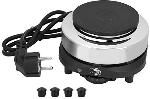 Hornillo Electrico, 220V 500W Cocina Eléctrica Portátil, Calentador de Placa Caliente, Multifuncional Calentador de Placa Caliente para Leche, Agua, Café, Té (13 x 13 x 7 cm)