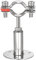 sourcing map Wall Mount Ceiling Mount Pipe Support, 304 Stainless Steel Adjustable Pipe Bracket Clamp for 25-28mm Pipe