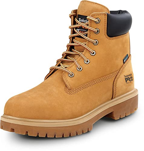 Timberland PRO 6IN Direct Attach Uomo, punta in acciaio, EH, MaxTrax antiscivolo, WP Boot, Grano, 11 US