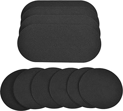 F Fityle Bassdrum-Patches, Bassdrum-Dämpfer-Pads, Übungstrommel-Pads, langlebige Klebepads, Set mit 10