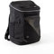 LucyBalu® HOP-ON Premium Katzenrucksack mit Fenster | Katzentransporttasche | Katzenbox | Katzen Transport Rucksack aus recycelten Materialien | Rucksack für Katzen zum Transport | Anthrazit