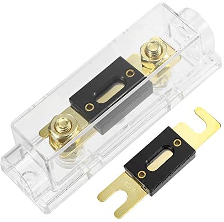X AUTOHAUX Car Audio 0 4 8 Gauge Inline ANL Fuse Holder Set with 2pcs 400A Fuse