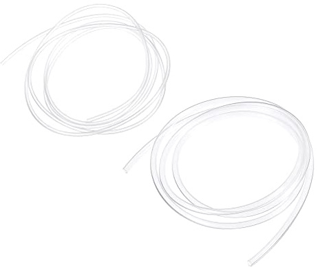 QUARKZMAN Tube Silicone 1mm ID x 2mm OD, 3mm ID x 4mm OD, 3.28 Ft Flexible Silicone Caoutchouc Tube Eau Air Tuyau Tuyau Clair pour Pompe Transfert