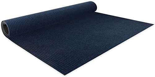 Floordirekt Nadelfilz Bodenbelag Atlas 100 x 800 cm, Blau - Meterware - pflegeleichter Gewerbe Teppichboden - schalldämmend, rutschhemmend - Teppich Läufer - Büro Messe