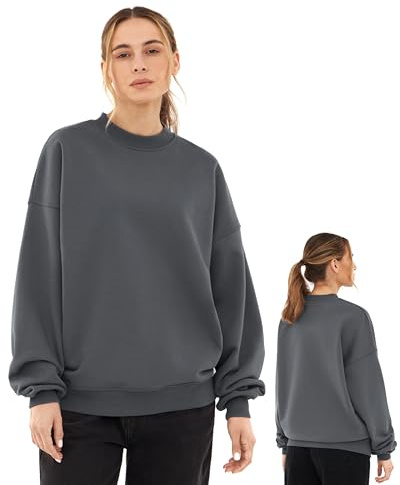 Johnny Urban Sweatshirt Damen & Herren Oversized - Carter - Heavy Basic Pullover - Crewneck in Oversize Fit - Enganliegender Kragen - Unisex - Schwerer Stoff