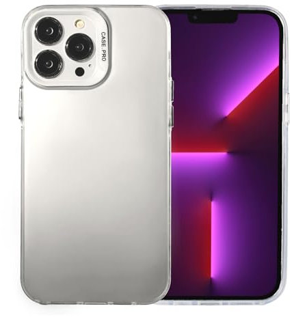 AKABEILA Case for iPhone 14 Pro Max Phone Case Laser Holographic Glitter Bling Women Girls Soft TPU Hard PC Slim Thin Shockproof Protective Cover 6.7 Inch White